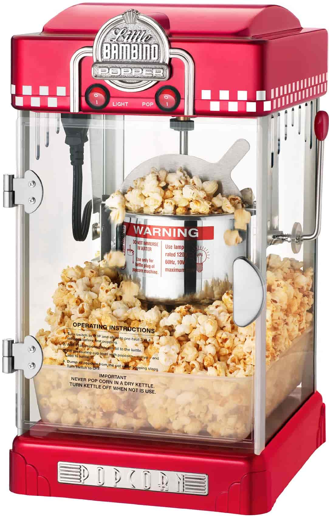 Little Bambino popcornmaskin - Röd Little Bambino popcornmaskin - Röd